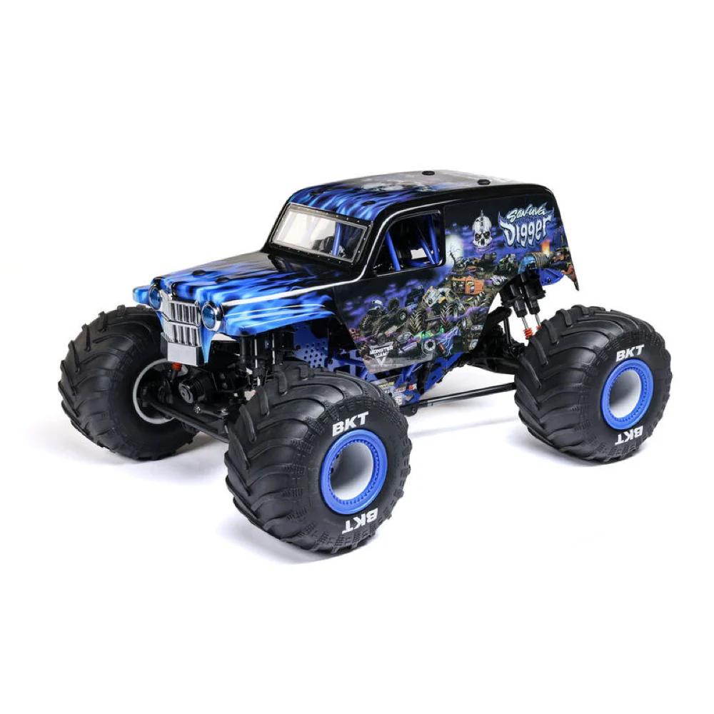 Losi 1/8 LMT 2.0 Son-Uva Digger 4X4 Solid Axle Brushless Monster Truck RTR Blue LOS04028T2