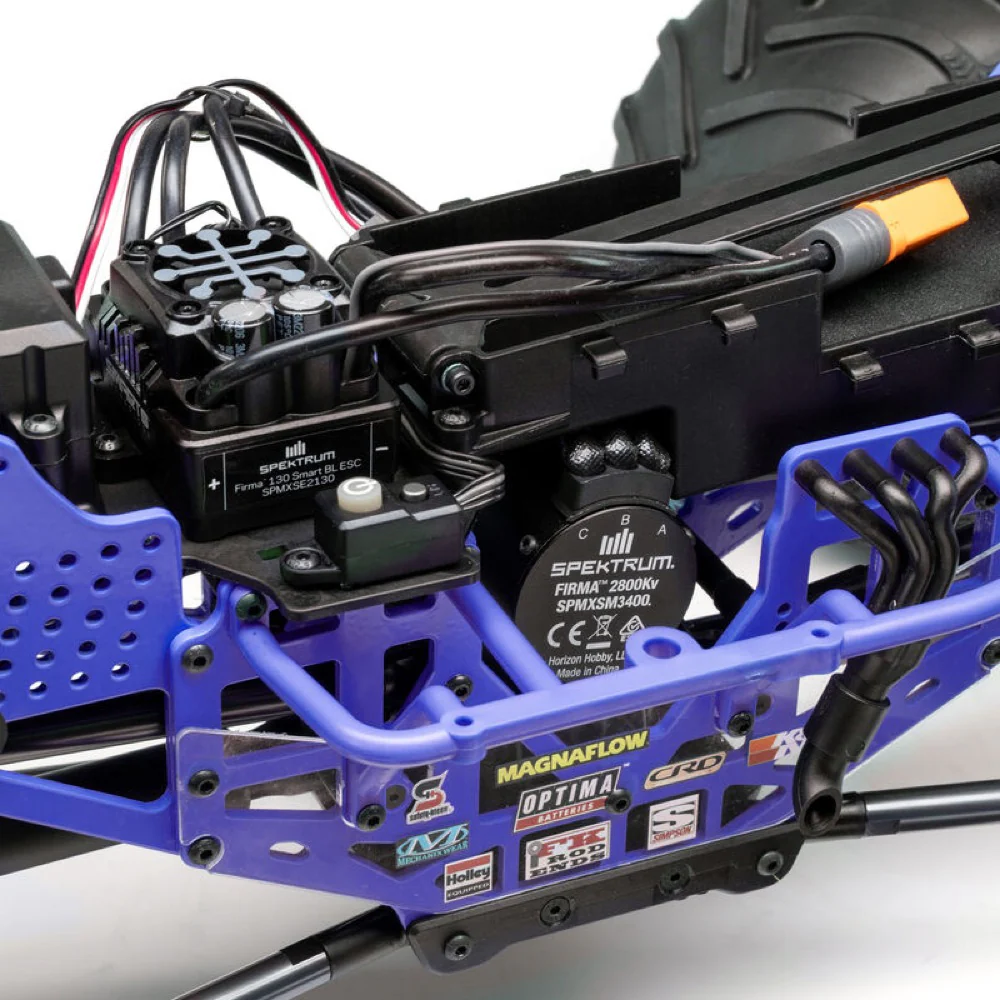 Losi 1/8 LMT 2.0 Son-Uva Digger 4X4 Solid Axle Brushless Monster Truck RTR Blue LOS04028T2 - Image 13