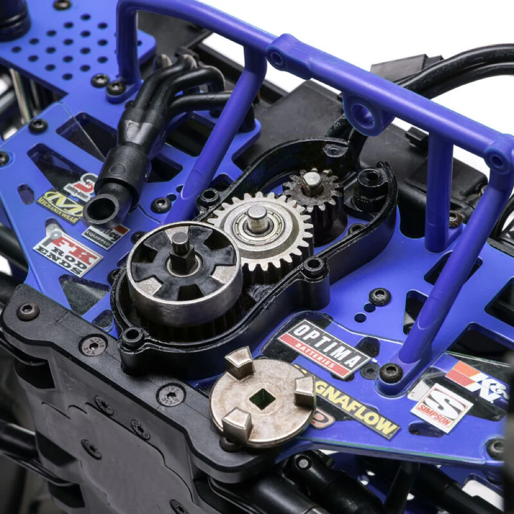Losi 1/8 LMT 2.0 Son-Uva Digger 4X4 Solid Axle Brushless Monster Truck RTR Blue LOS04028T2 - Image 14
