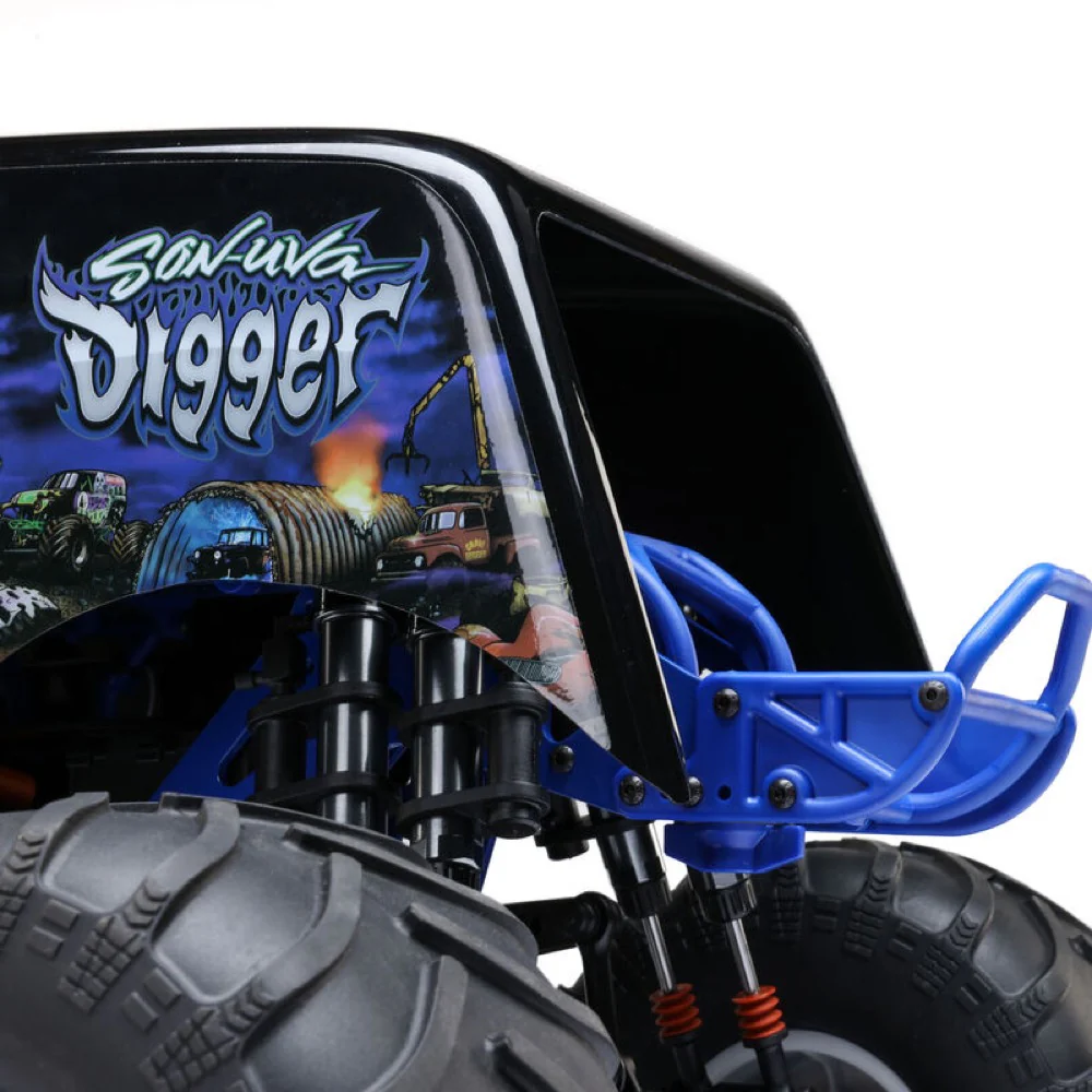 Losi 1/8 LMT 2.0 Son-Uva Digger 4X4 Solid Axle Brushless Monster Truck RTR Blue LOS04028T2 - Image 15