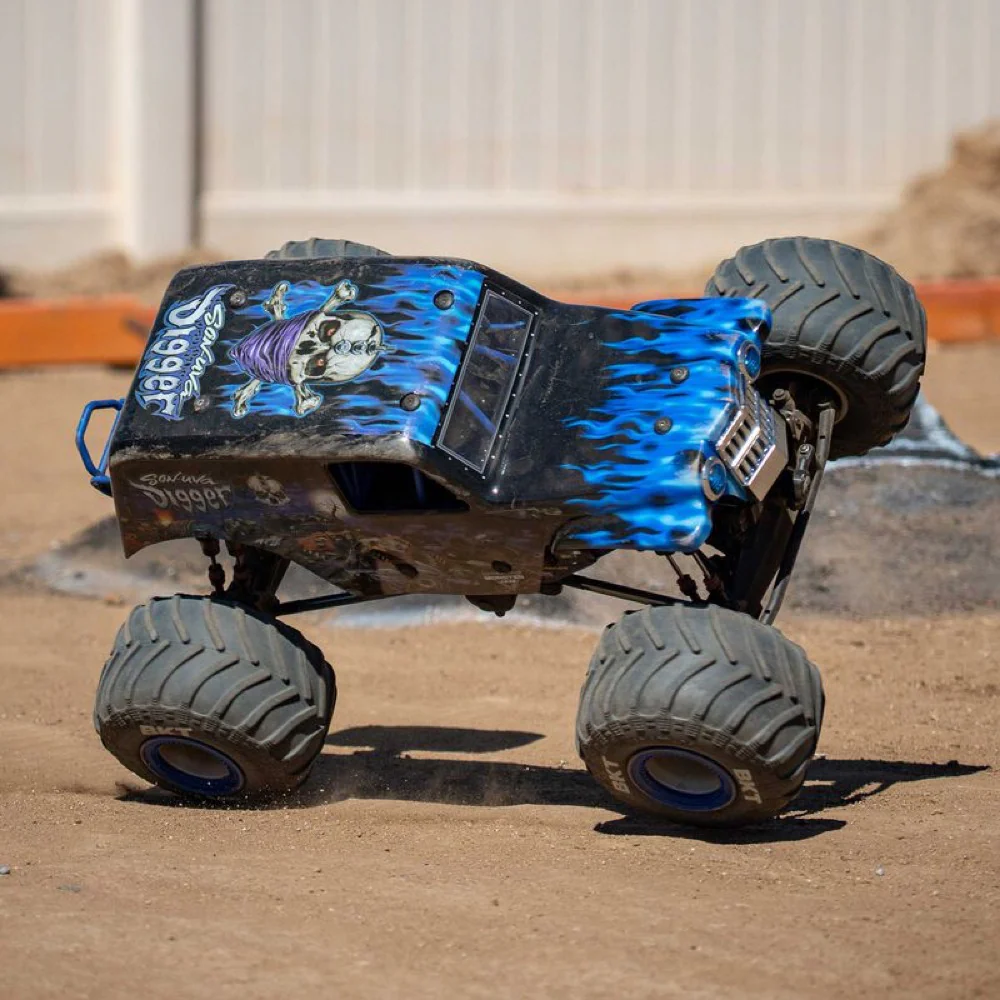 Losi 1/8 LMT 2.0 Son-Uva Digger 4X4 Solid Axle Brushless Monster Truck RTR Blue LOS04028T2 - Image 21