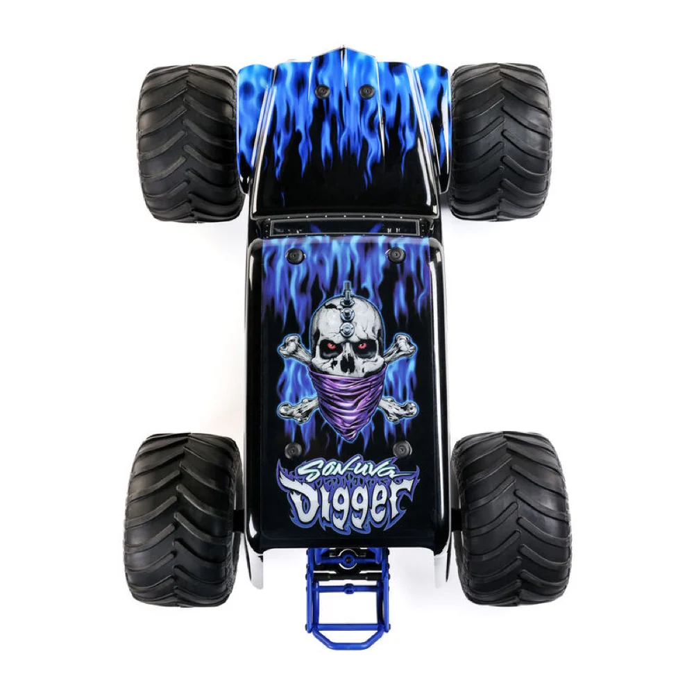 Losi 1/8 LMT 2.0 Son-Uva Digger 4X4 Solid Axle Brushless Monster Truck RTR Blue LOS04028T2 - Image 6