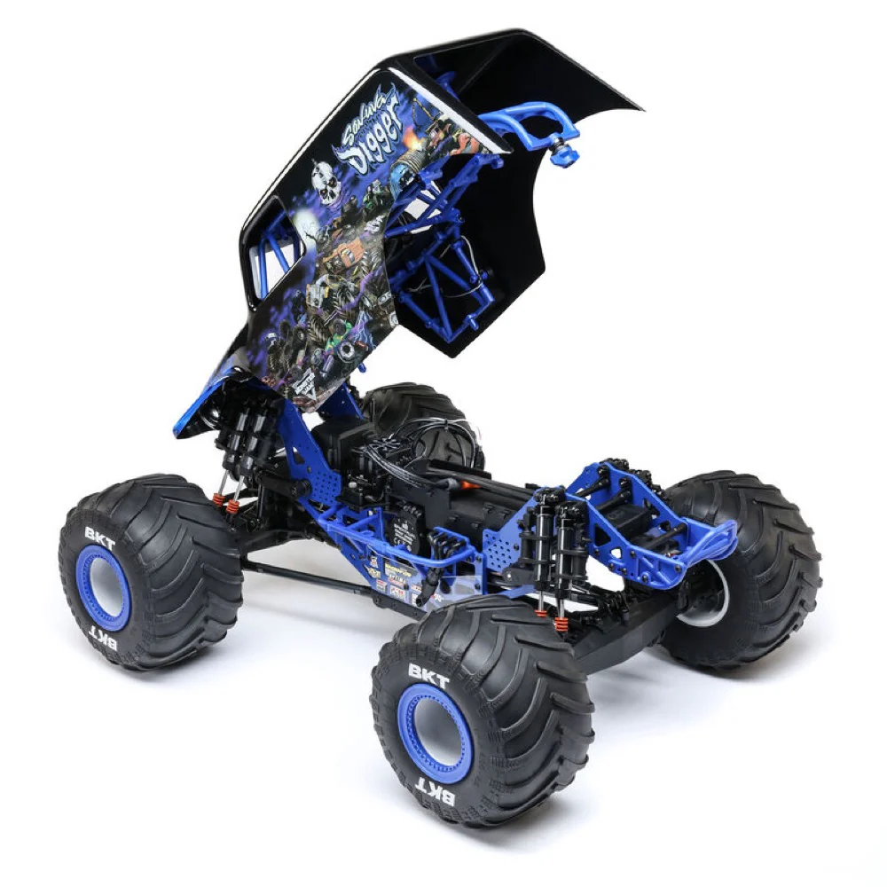 Losi 1/8 LMT 2.0 Son-Uva Digger 4X4 Solid Axle Brushless Monster Truck RTR Blue LOS04028T2 - Image 8