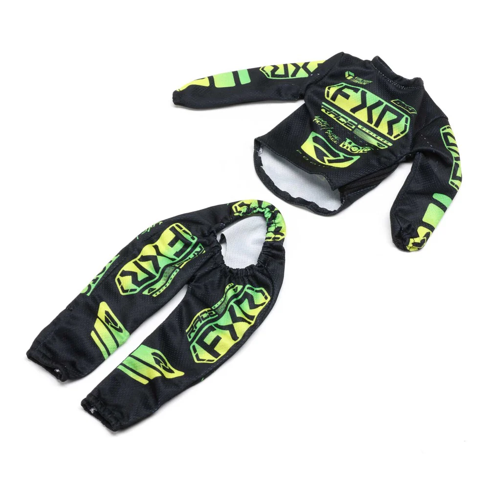 Losi 2296 Rider Jersey Set FXR Black Podium Gladiator ProMoto-SM