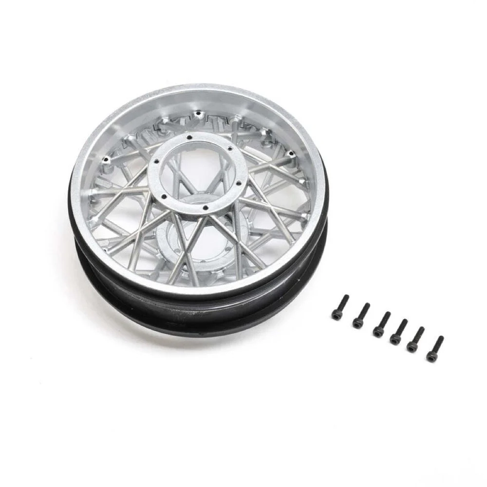 Losi 2305 Satin Chrome Rear Wheel Set ProMoto SM