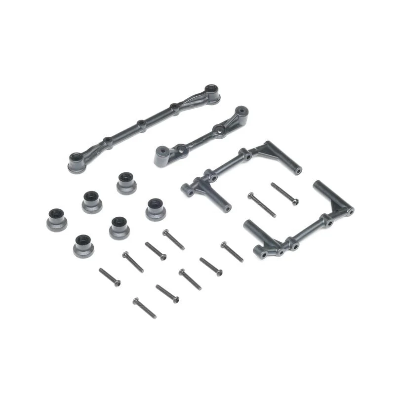 Losi Body Mounts and Hood Support, Mini LMT Zombie