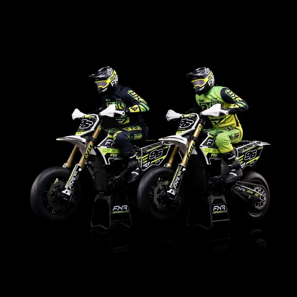 Losi LOS-2272 Promoto-SM 1/4 Super Moto Motorcycle FXR White RTR Basic - Image 23