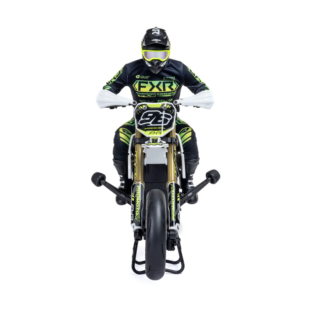 Losi LOS-2272 Promoto-SM 1/4 Super Moto Motorcycle FXR White RTR Basic - Image 4