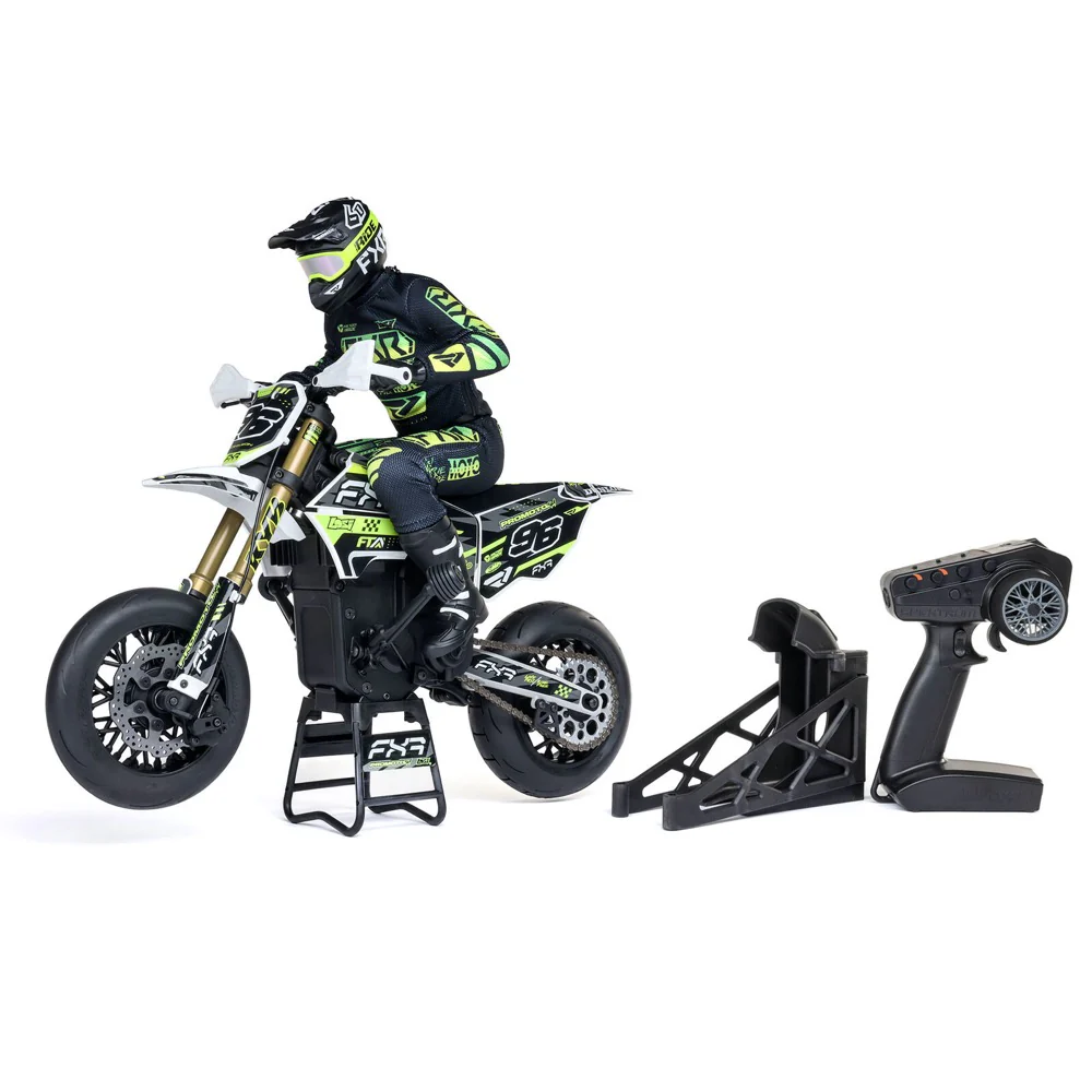 Losi LOS-2272 Promoto-SM 1/4 Super Moto Motorcycle FXR White RTR Basic - Image 7
