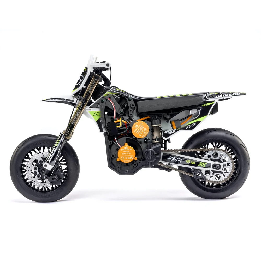 Losi LOS-2272 Promoto-SM 1/4 Super Moto Motorcycle FXR White RTR Basic - Image 8