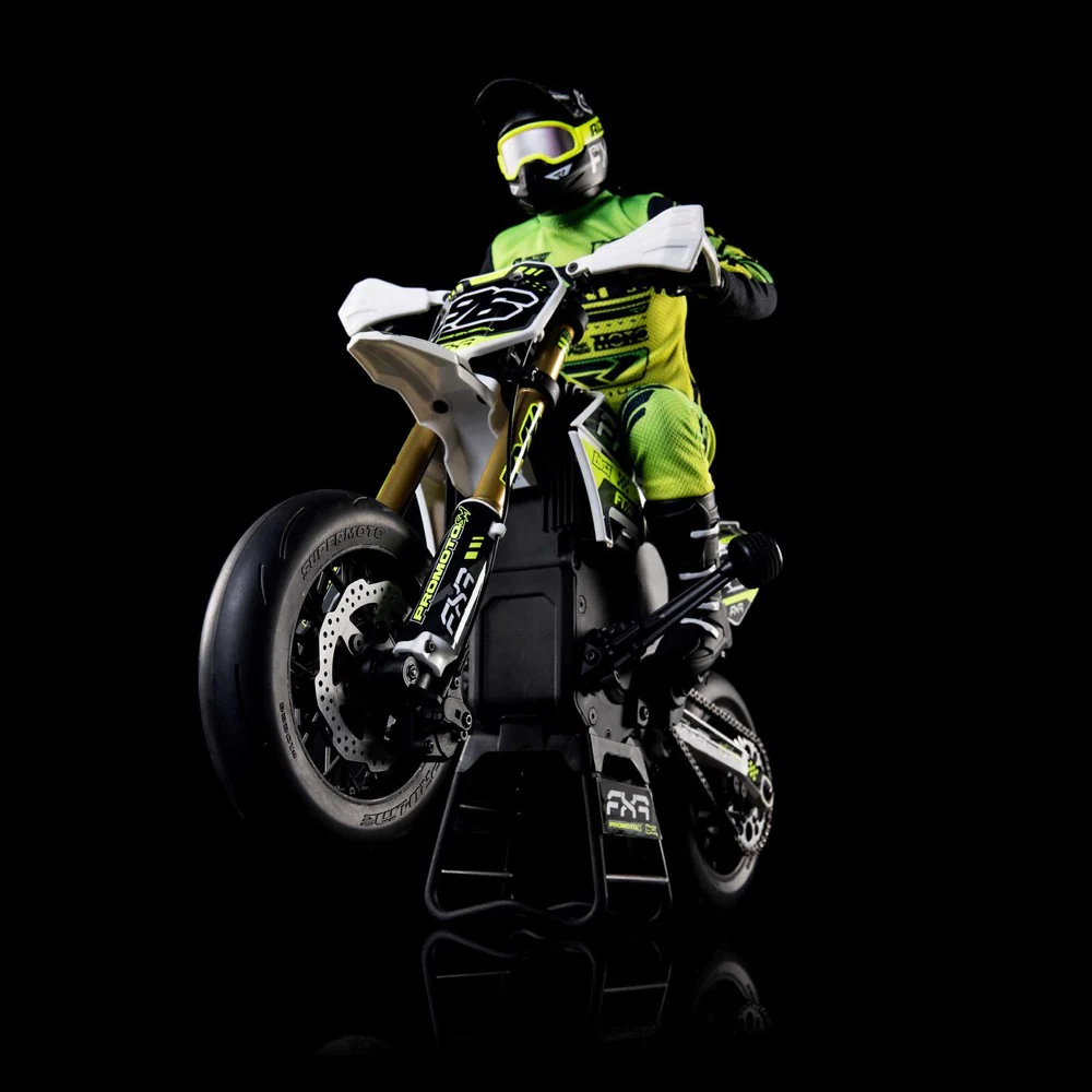 Losi LOS-2310 Promoto-SM 1/4 Super Moto Motorcycle FXR White RTR - Image 24