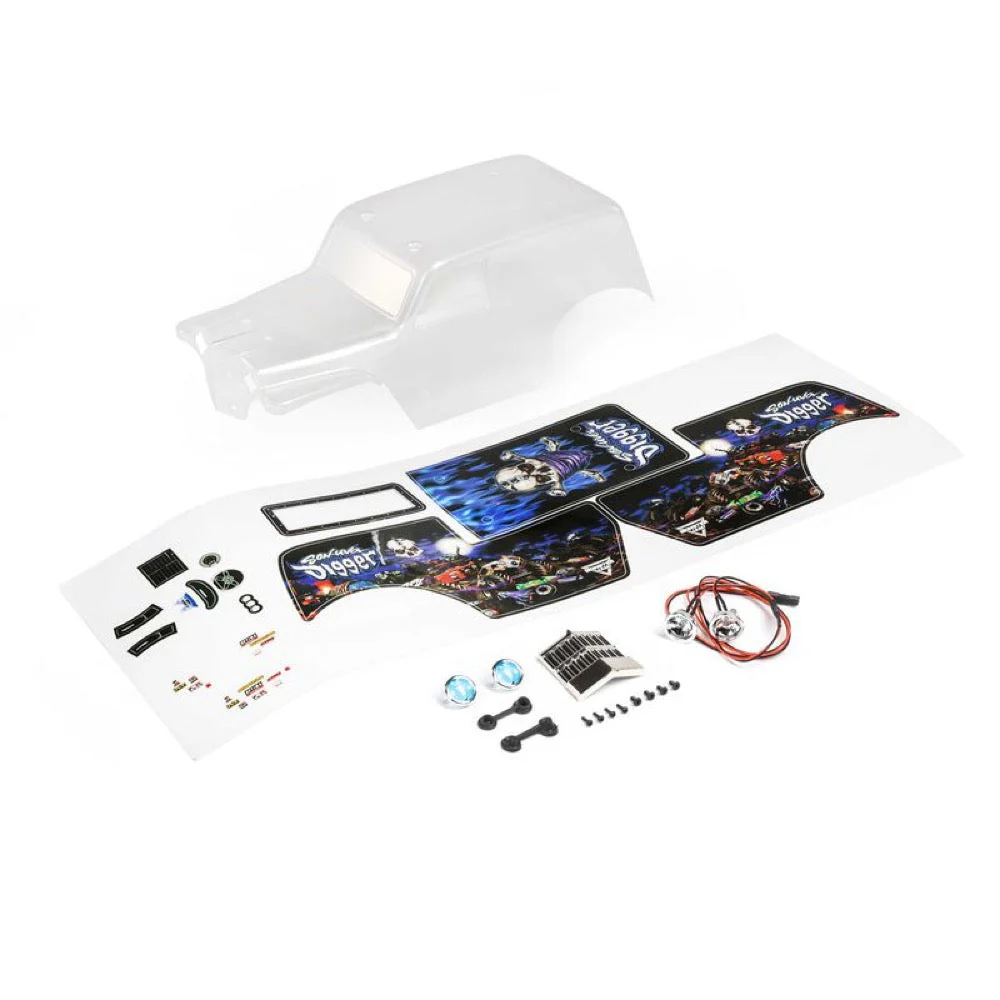 Losi LOS210047 Son Uva Digger Clear Body Set Mini LMT