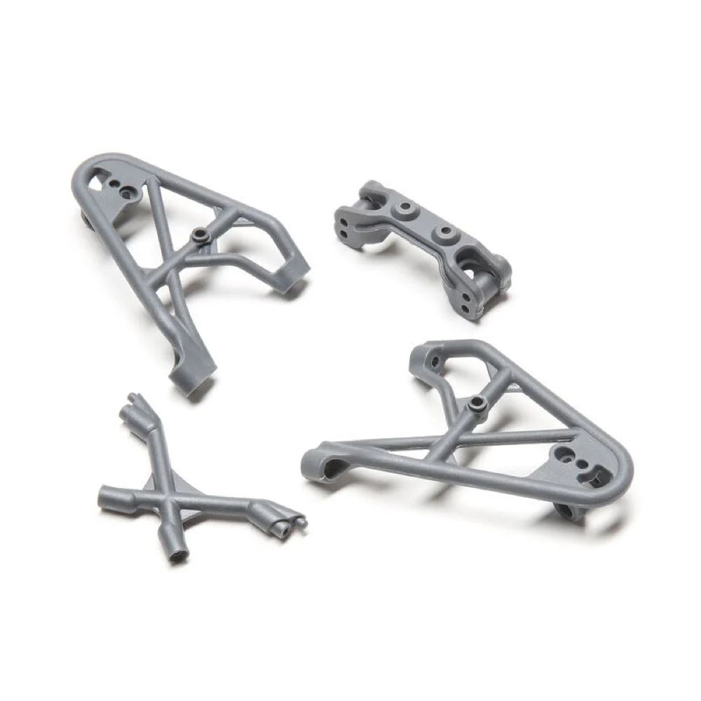 Losi LOS231039 Front Shock Tower/Brace and Camber Link Mount Gray Rock Rey