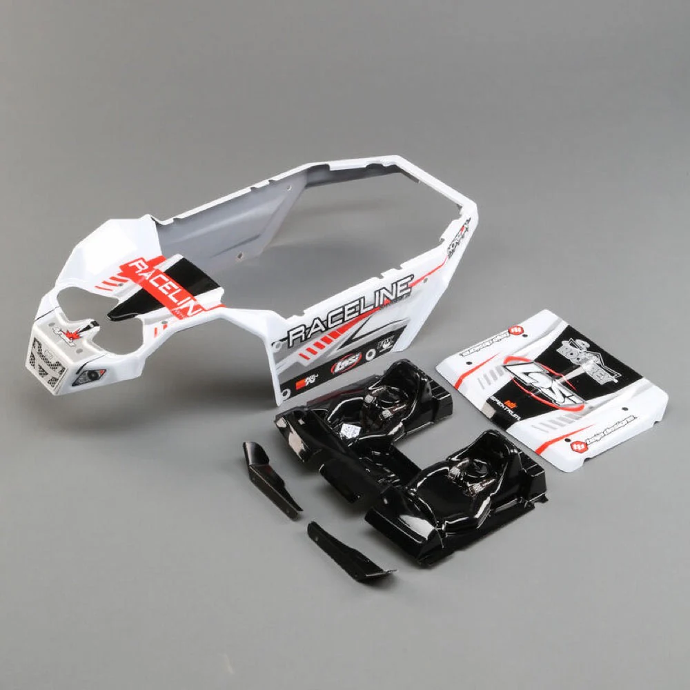 Losi LOS250037 Body Set Raceline Wheels Super Rock Rey
