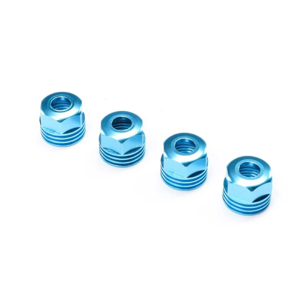 Losi LOS253032 Aluminium Lower Shock Caps King Blue 4pcs SBR 2.0