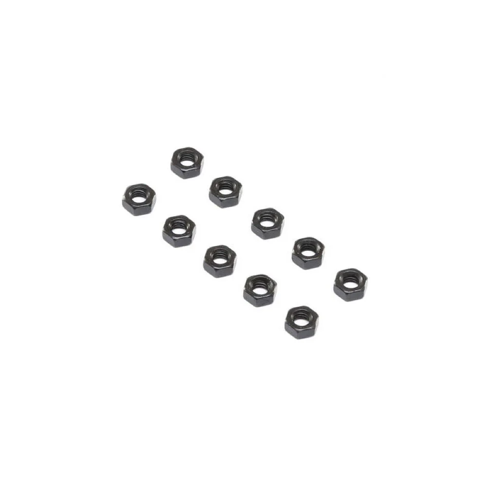 Losi LOS255024 Flat Nut Stl M4 (10)