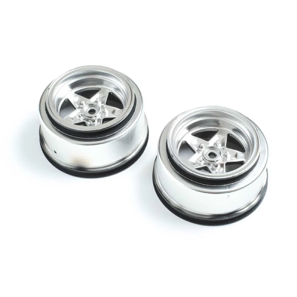 Losi LOS43048 Satin Chrome Rear Wheel 2pcs 22S Drag