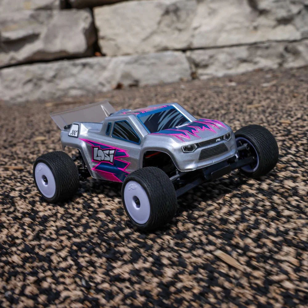 Losi Micro-T 1/28 2WD RC Stadium Truck (Silver) LOS-1392T2 - Image 19