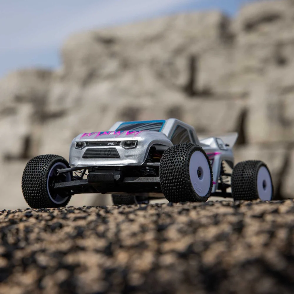 Losi Micro-T 1/28 2WD RC Stadium Truck (Silver) LOS-1392T2 - Image 20