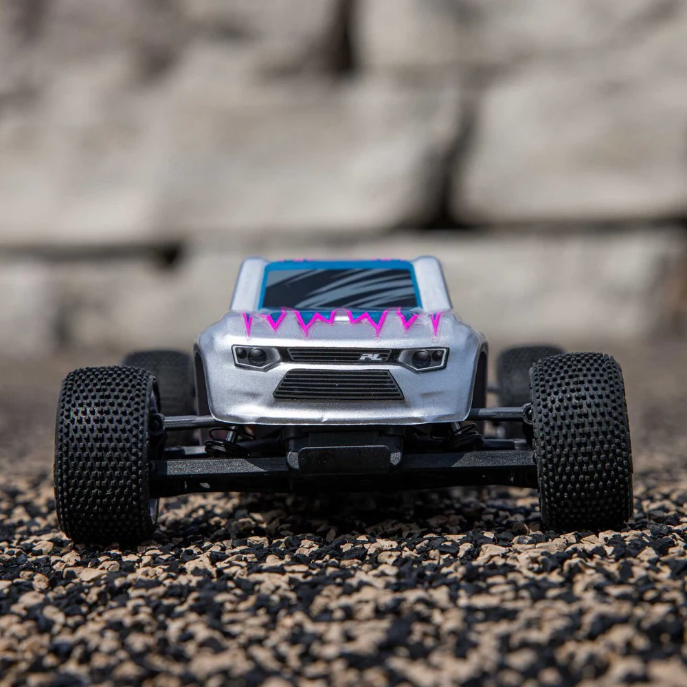 Losi Micro-T 1/28 2WD RC Stadium Truck (Silver) LOS-1392T2 - Image 22