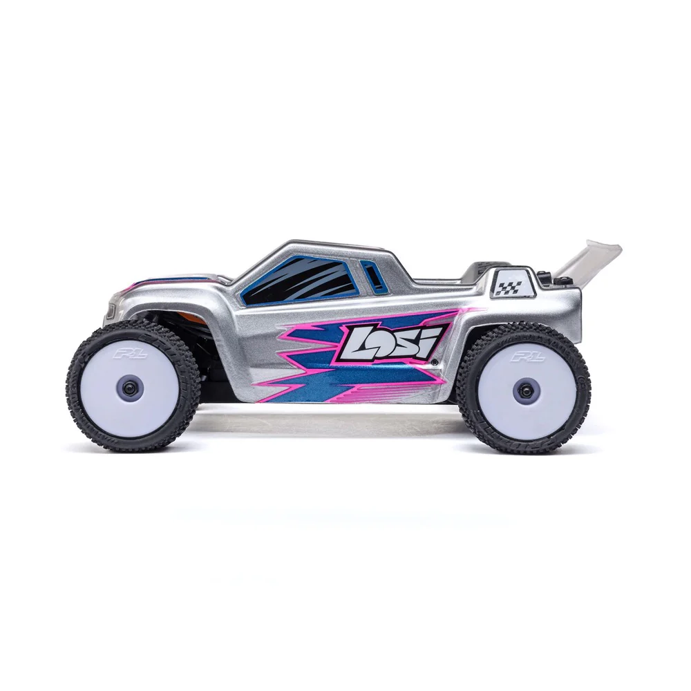 Losi Micro-T 1/28 2WD RC Stadium Truck (Silver) LOS-1392T2 - Image 3