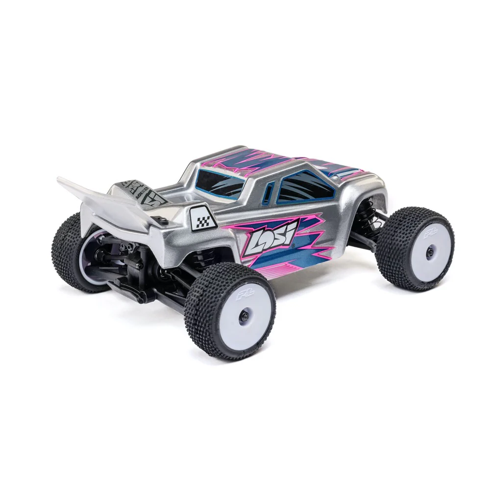 Losi Micro-T 1/28 2WD RC Stadium Truck (Silver) LOS-1392T2 - Image 4