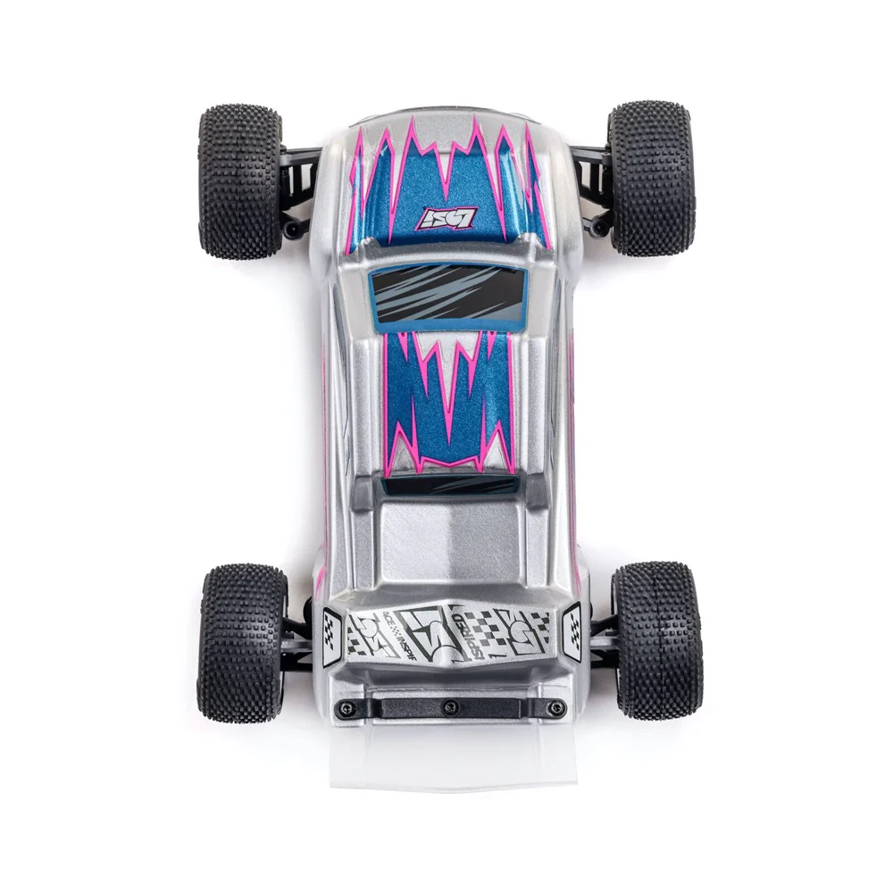 Losi Micro-T 1/28 2WD RC Stadium Truck (Silver) LOS-1392T2 - Image 7