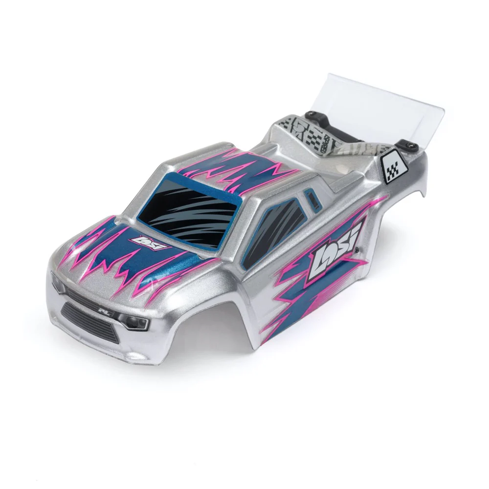 Losi Micro-T 1/28 2WD RC Stadium Truck (Silver) LOS-1392T2 - Image 8