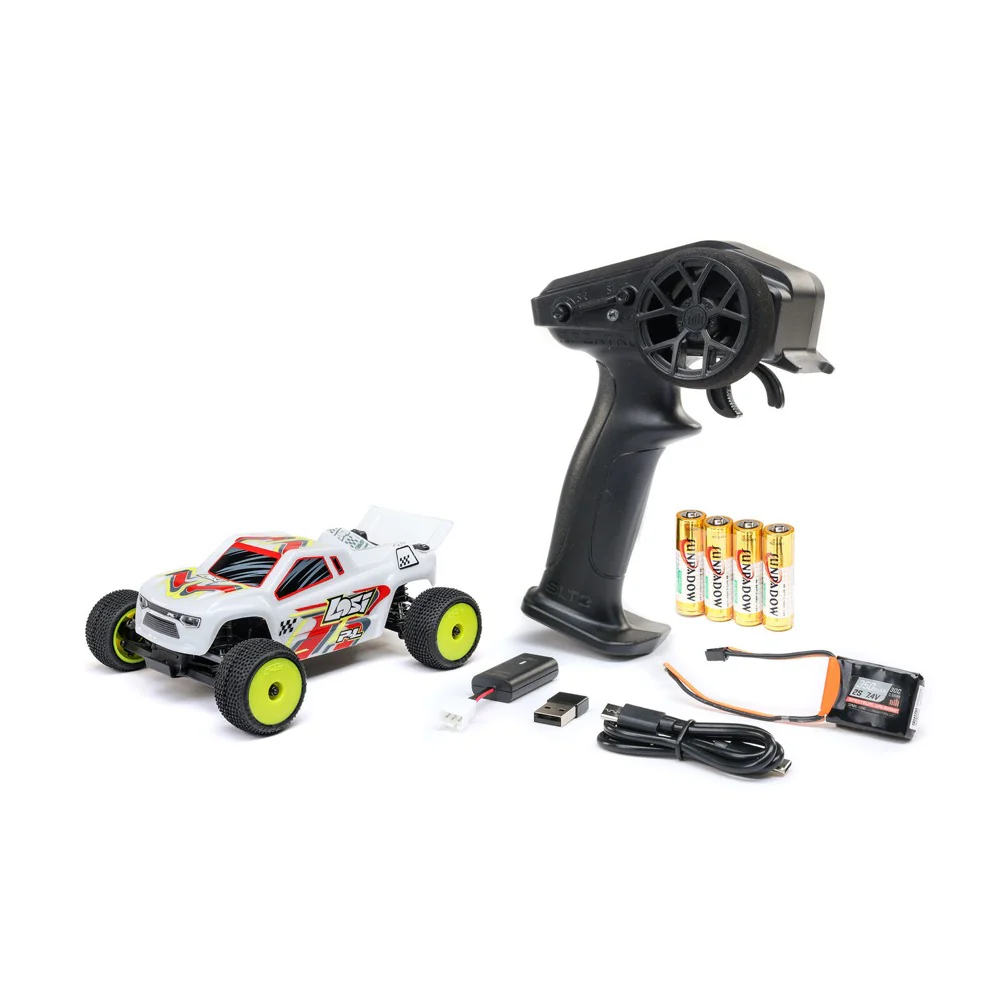 Losi Micro-T 1/28 2WD RC Stadium Truck (White) LOS-1392T1 - Image 18