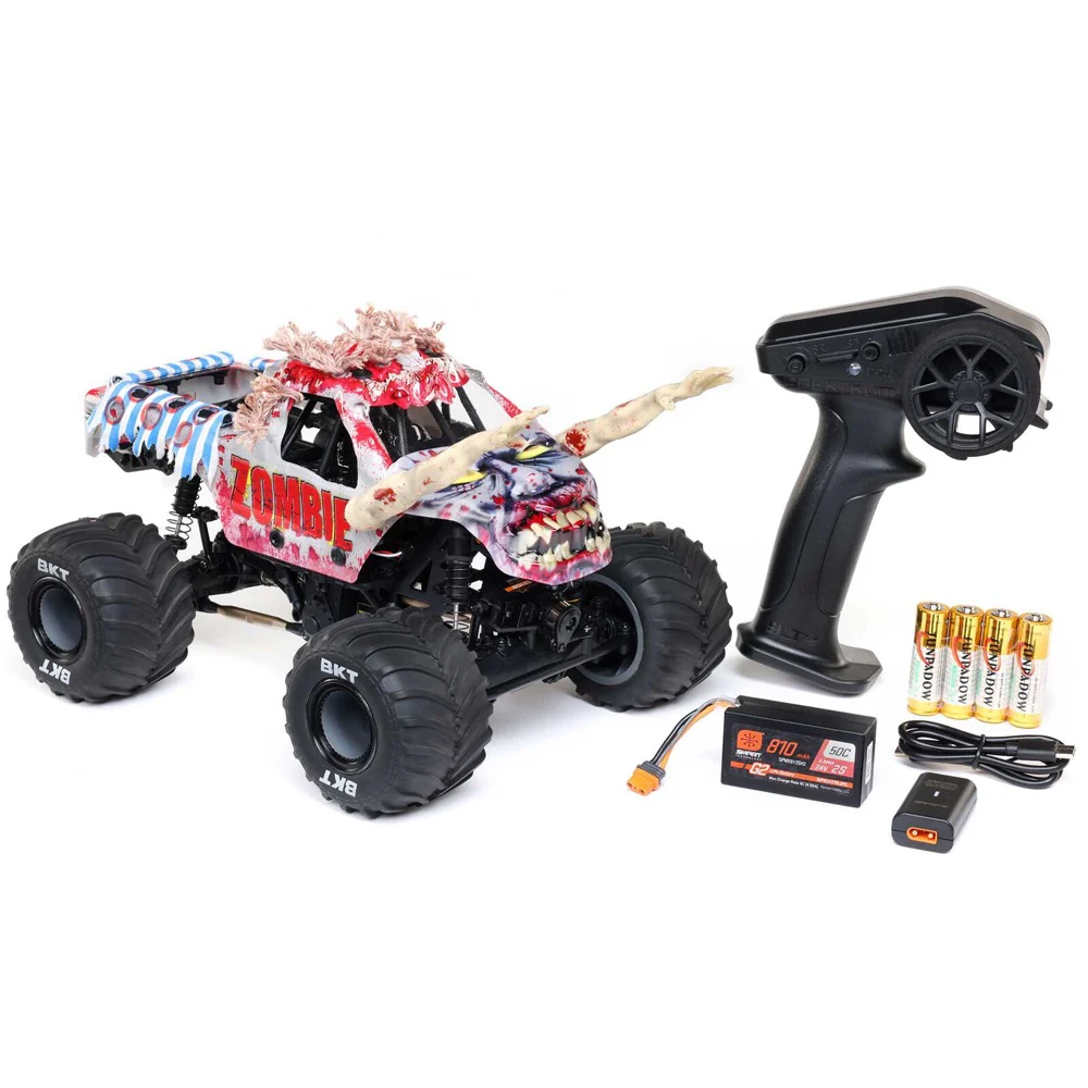 Losi Mini LMT Zombie 1/18 4x4 Monster Jam Truck RTR LOS01026T4 - Image 19