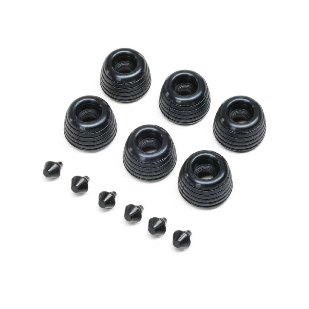 Losi Rubber Lean Bar Wheels and Stops 6pcs ProMoto-SM LOS-2288