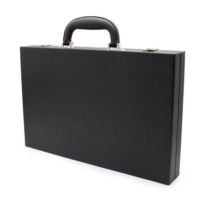 LPG Classics Leather Backgammon Set Black - Image 6