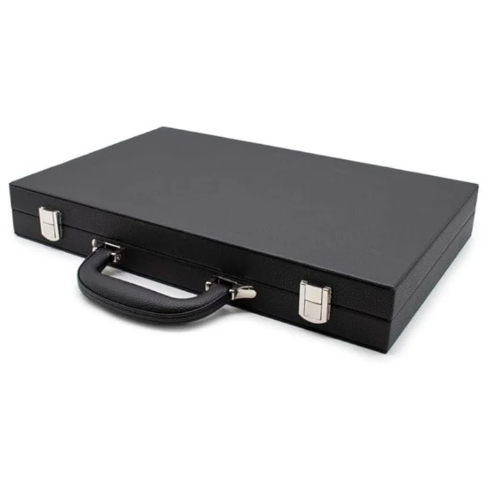LPG Classics Leather Backgammon Set Black - Image 7
