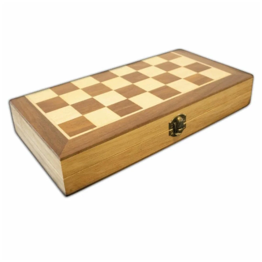LPG Wooden Foldable Chess Backgammon Set 30 cm - Image 2