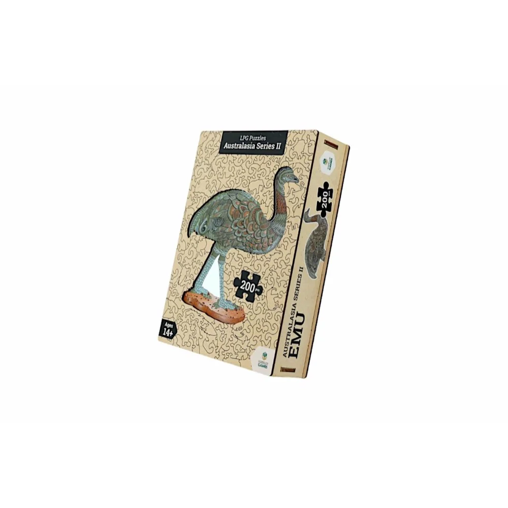 LPG Wooden Puzzle Oceania Animals Series 02 - Emu - Image 3