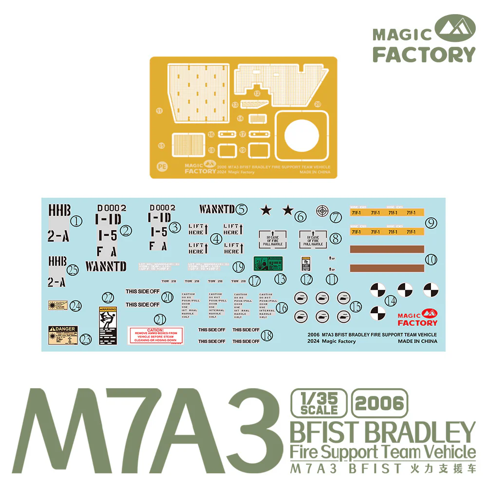 Magic Factory 2006 1/35 M7A3 BFIST Bradley Fire Support Team Vehicle - Image 15
