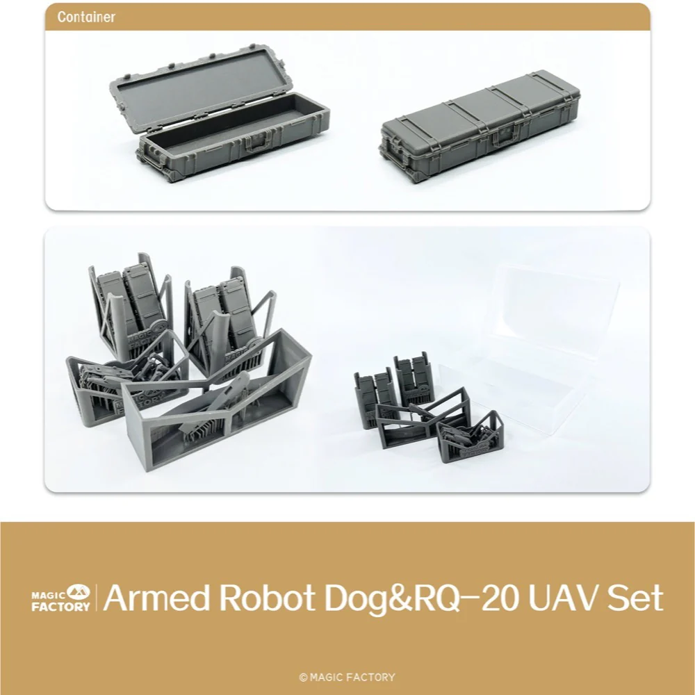 Magic Factory 7503 1/35 Armed Robot Dog & RQ-20 UAV Set - Image 8