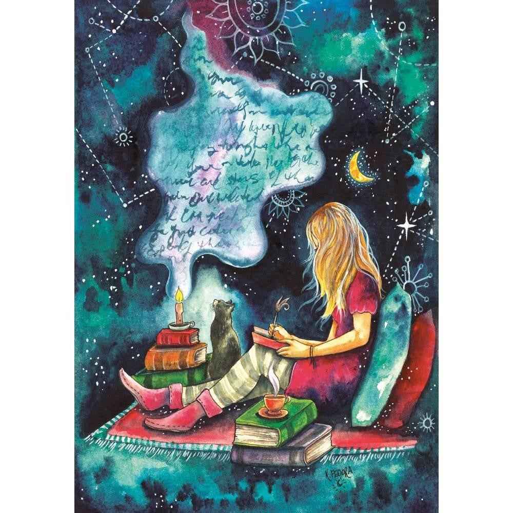Magnolia 1107 The Poet Kat Fedora 1000pc Jigsaw Puzzle - Image 2