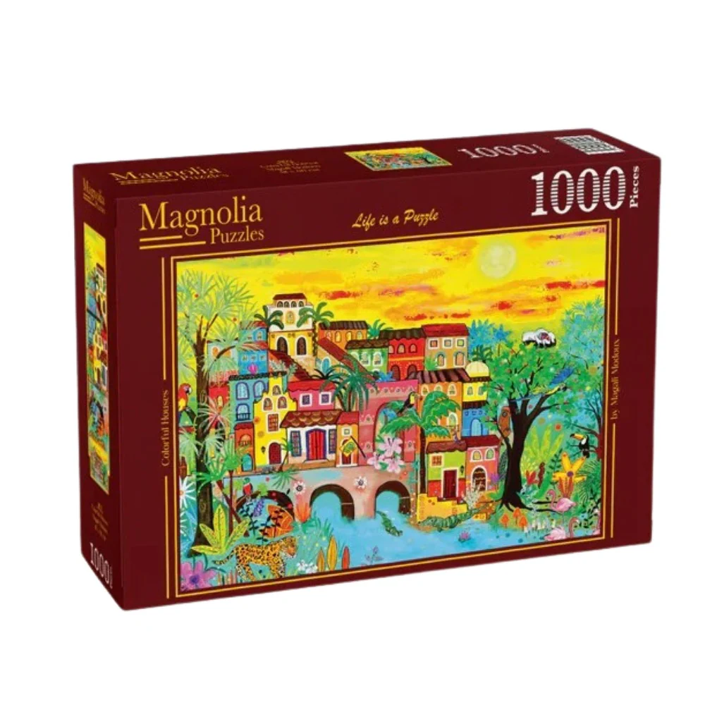 Magnolia 4103 Houses in the Forest Magali Modoux 1000pc Jigsaw Puzzle