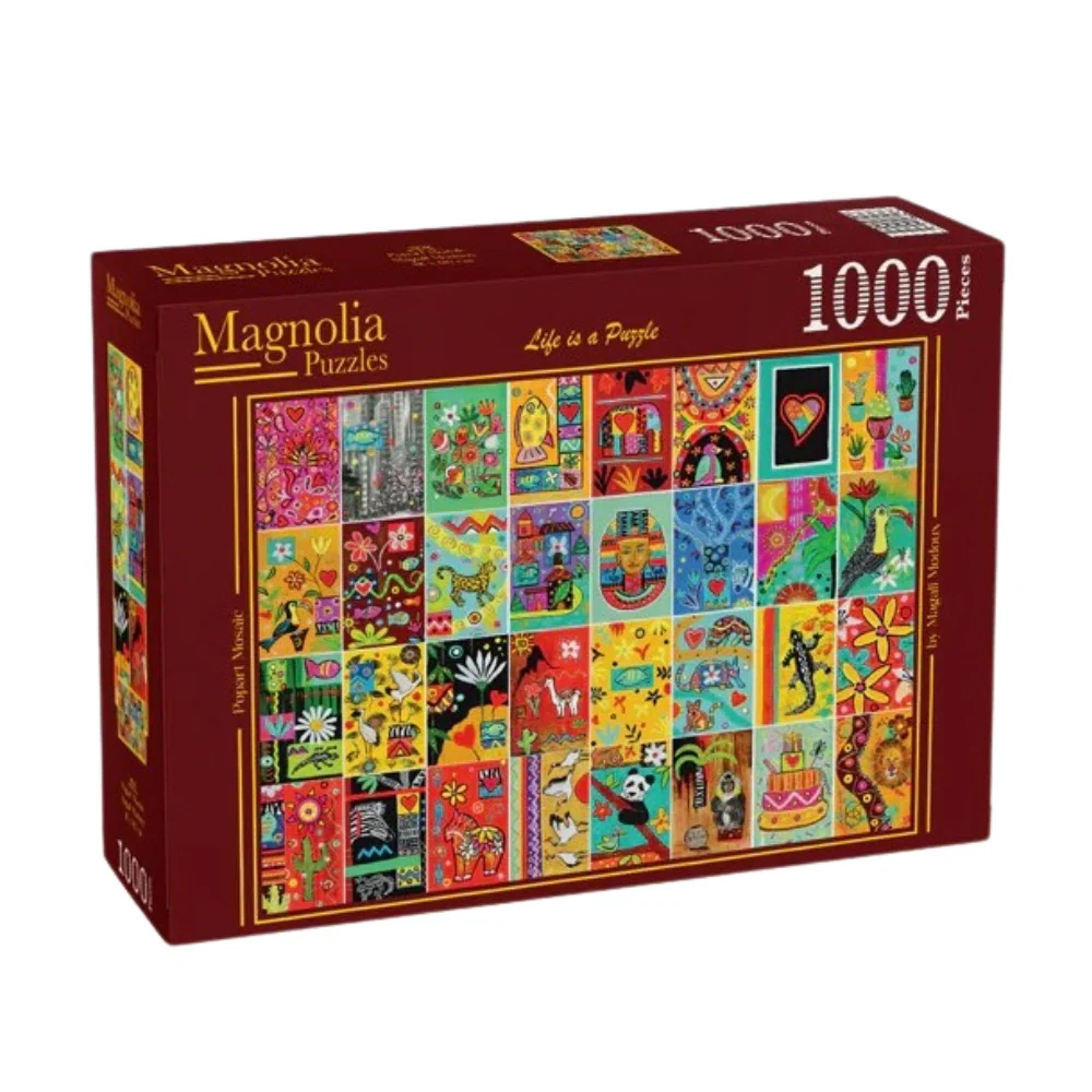 Magnolia 4108 Popart Mosaic Magali Modoux 1000pc Jigsaw Puzzle