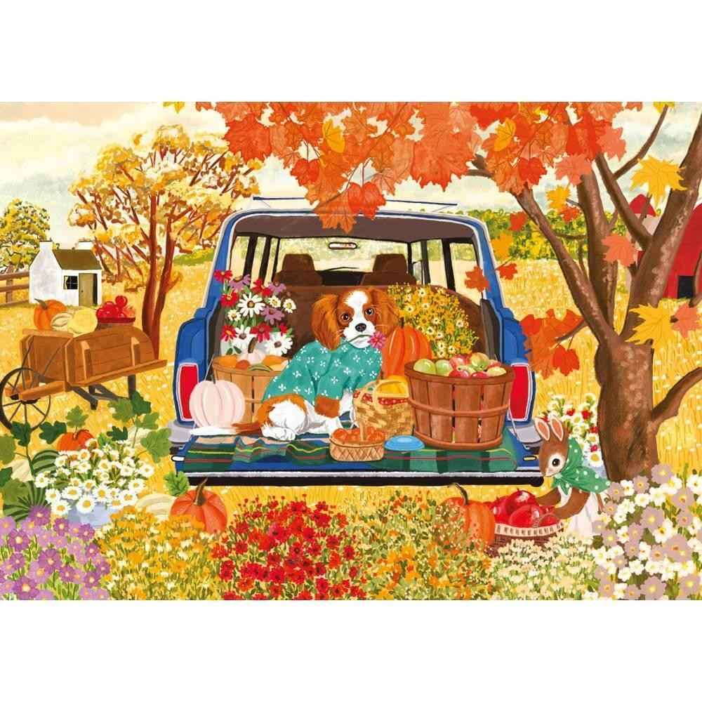 Magnolia 9108 Dog In The Car Shanya Bharti 1000pc Jigsaw Puzzle - Image 2