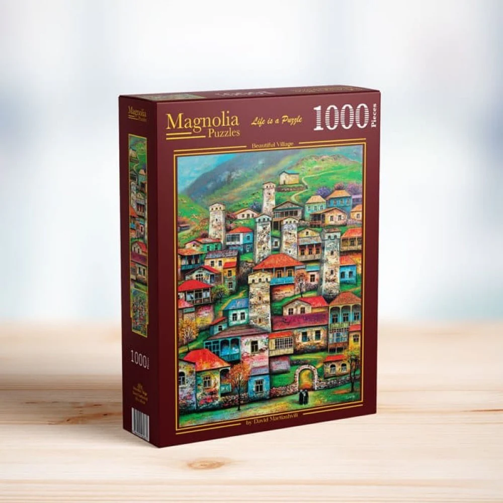 Magnolia 9504 Beautiful Village David Martiashvili 1000pc Jigsaw Puzzle