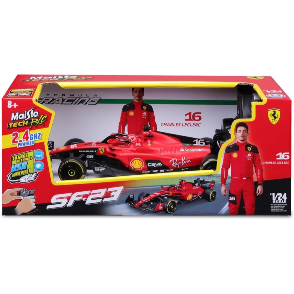 Maisto 82357 1/24 RC 2023 F-1 Ferrari SF-23 No.16 Leclerc - Image 14