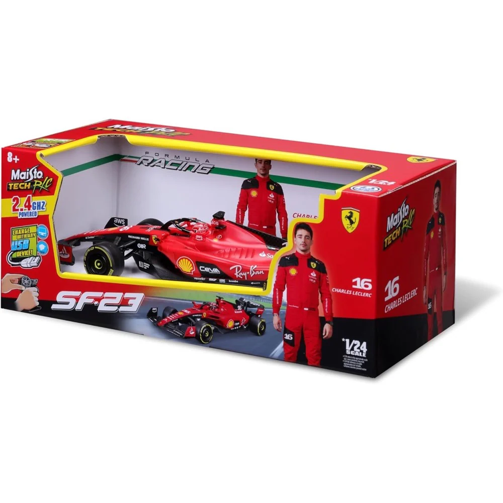 Maisto 82357 1/24 RC 2023 F-1 Ferrari SF-23 No.16 Leclerc - Image 15