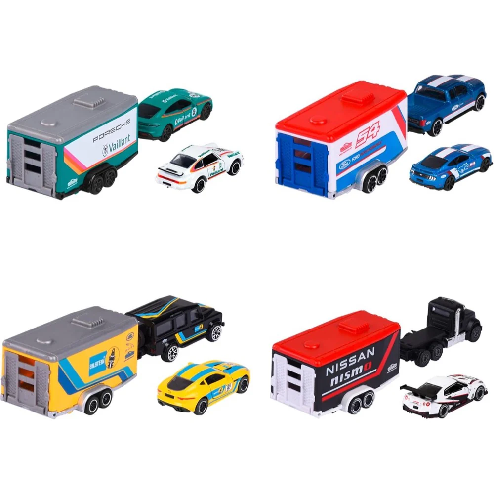 Majorette 76996 Racing Deluxe Trailer 4 Assorted 1pc - Image 4