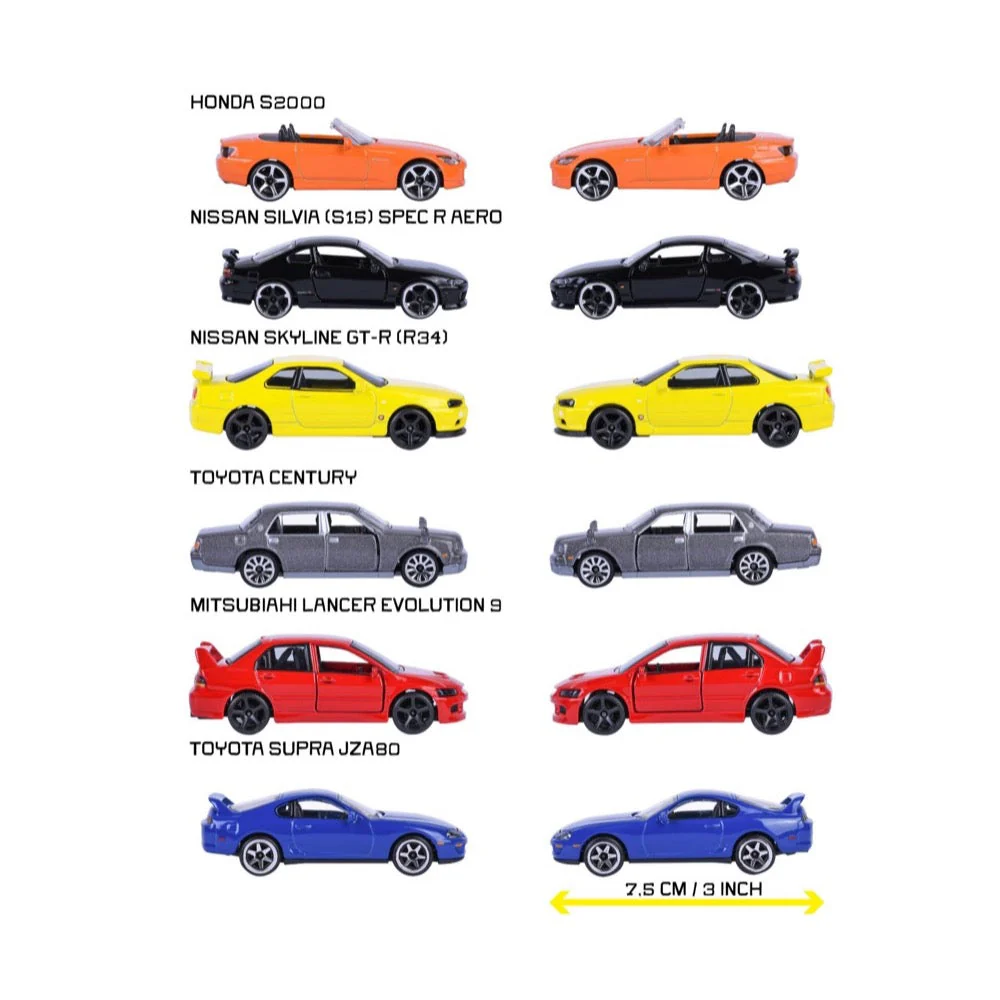 Majorette 77252 JDM Legends Premium Cars 6 Assorted 1pc - Image 4