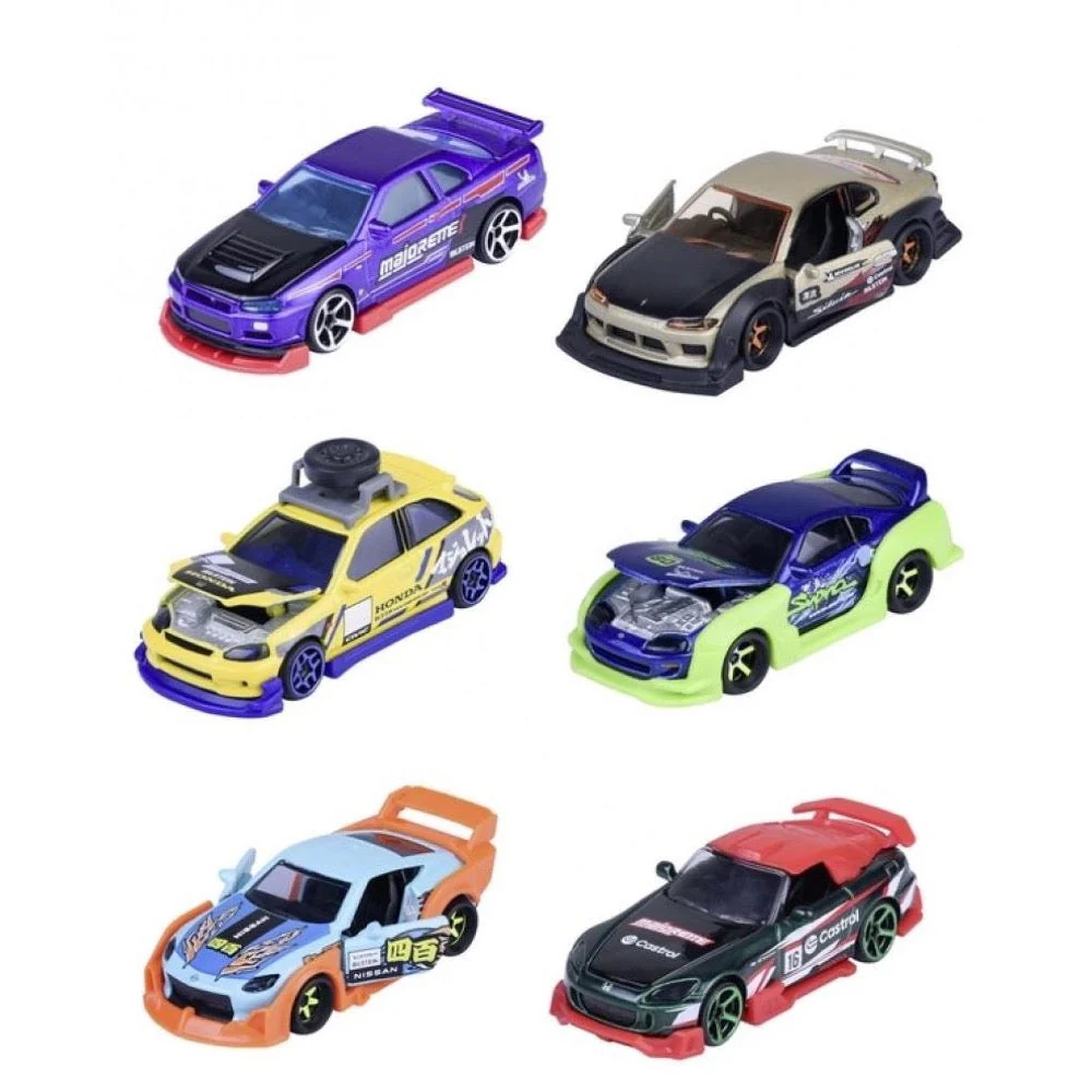 Majorette 77351 JDM Legends Deluxe Cars 6 Assorted 1pc