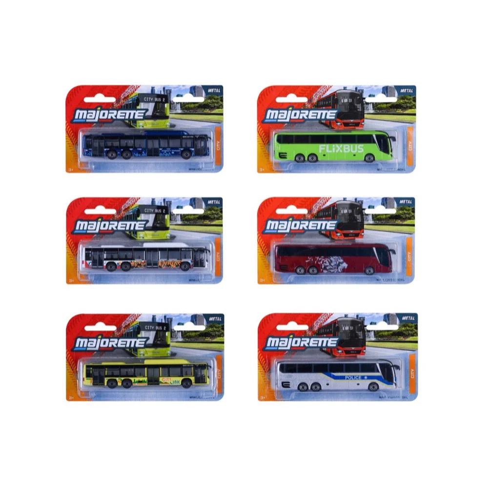 Majorette 77504 City Man Bus 6 Assorted 1pc - Image 2