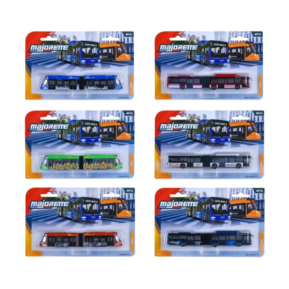Majorette 77528 Siemens Tram or Man Bus Assorted 1pc