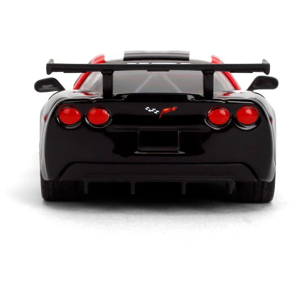 Majorette 78778 Chev Corvette C6R 2005 White/Blk - Image 5